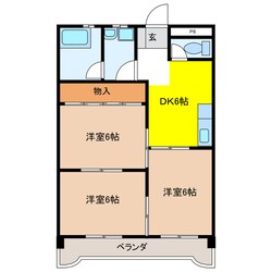 岐東コーポラスの物件間取画像